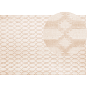 CIZRE - Laagpolig vloerkleed - Beige - 160 x 230 cm - Viscose
