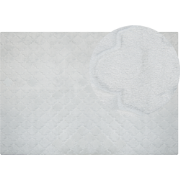 GHARO - Shaggy vloerkleed - Lichtgrijs - 160 x 230 cm - Polyester