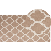 ERBAA - Laagpolig vloerkleed - Lichtbeige - 80 x 150 cm - Wol