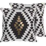 COLEUS  - Sierkussen set van 2 - Wit - 45 x 45 cm - Katoen