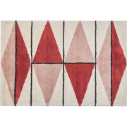 PURNIA - Laagpolig vloerkleed - Lichtbeige - 140 x 200 cm - Katoen