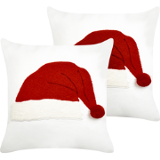 PRETZEL- Sierkussen set van 2 - Wit - Gebroken wit - Katoen