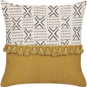 WOODI  - Sierkussen - Gebroken wit - 45 x 45 cm - Katoen