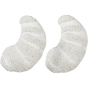 SNOWDROP - Sierkussen set van 2 - Gebroken wit - 25 x 40 cm - Katoen