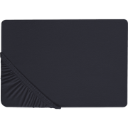 JANBU - Laken - Zwart - 180 x 200 cm - Katoen