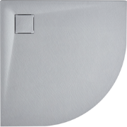 PARON - Douchebak - Grijs - 90 x 90 x 3 cm - SMC (kunststof)