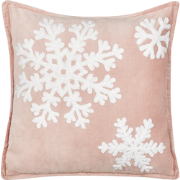 MURRAYA - Sierkussen - Wit/Roze - Fluweel