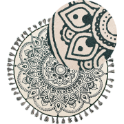 IRICE - Laagpolig vloerkleed - Groen - 120 cm - Katoen