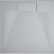 AZZURRO - Douchebak - Grijs - 90 x 90 x 3 cm - SMC (kunststof)