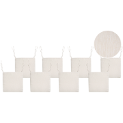 SASSARI PREMIUM - Zitkussen set van 8 - Lichtbeige - Polyester