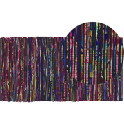 BARTIN - Laagpolig vloerkleed - Multicolor - 80 x 150 cm - Polyester