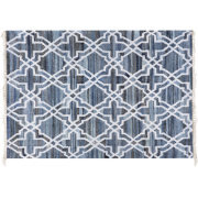 ADIYAMAN - Laagpolig vloerkleed - Donkerblauw - 140 x 200 cm - Katoen