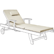 TOSCANA/JAVA/AMANTEA  - Tuinligkussen - Taupe  - Polyester