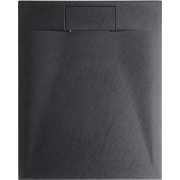 AZZURRO - Douchebak - Zwart - 100 x 80 x 3 cm - SMC (kunststof)