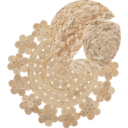 BIRECIK - Laagpolig vloerkleed - Beige - 120 cm - Jute