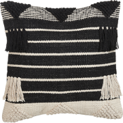 CHITTOOR  - Sierkussen - Zwart - 50 x 50 cm - Katoen