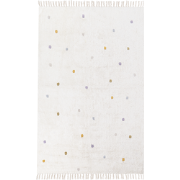 ASTAF - Vloerkleed - Gebroken wit - 140 x 200 cm - Katoen