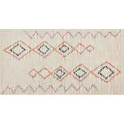 GUWAHATI - Laagpolig vloerkleed - Beige - 80 x 150 cm - Katoen