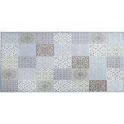 INKAYA - Laagpolig vloerkleed - Lichtgrijs - 80 x 150 cm - Polyester