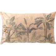 Dutch Decor AARON - kussenhoes 30x50 cm - bladmotief - Moss Gray - roz...