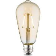 Edison Vintage LED filament lichtbron Drop - Amber - ST64 Deco - Retro...