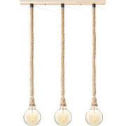 Home sweet home touw hanglamp Leonardo 3L Spiral - amber