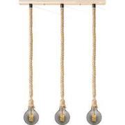 Home sweet home touw hanglamp Leonardo 3L Spiral - smoke