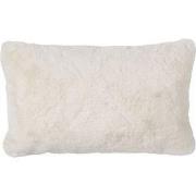 Dutch Decor ZAYA - Sierkussen 30x50 cm - bontlook - effen kleur - Snow...