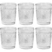 Krumble Waterglas vintage - 260 ml - Set van 6