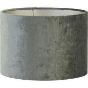 Light & Living - Lampenkap GEMSTONE - Ø25x18cm - Grijs