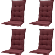 Madison -  Tuinstoelkussen Hoge Rug Panama bordeaux - Ca. 123x50 cm - ...