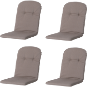 Madison -  Kuipstoelkussen Hoge Rug Panama jute - Ca. 96x45 cm - Set v...