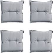 Madison -  Zitkussen Panama light grey - Ca. 50x50 cm - Set van 4