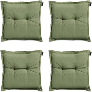 Madison -  Zitkussen Basic green - Ca. 50x50 cm - Set van 4