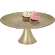 OTIX Taartplateau - met Voet - Goud - 28cm - AUREA