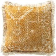 Dutch Decor SYNNE - Kussenhoes 45x45 cm - Rattan - geel - Dutch Decor