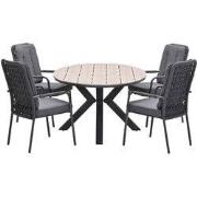 Garden Impressions Aleria tuinset 5-delig - Tulli tuintafel 180x115 cm...