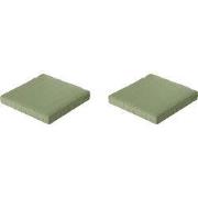 Madison -  Lounge Zitkussen Basic green - Ca. 60x60 cm - Set van 2