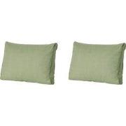 Madison -  Lounge Rugkussen Basic green - Ca. 43x73 cm - Set van 2