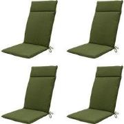 Madison -  Tuinstoelkussen Hoge Rug Moss green canvas eco+ - Ca. 120x5...