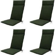 Madison -  Tuinstoelkussen Hoge Rug Green canvas eco+ - Ca. 120x50 cm ...
