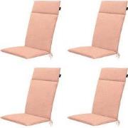 Madison -  Tuinstoelkussen Hoge Rug Napels salmone - Ca. 120x50 cm - S...