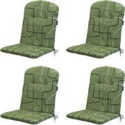 Madison -  Kuipstoelkussen Hoge Rug Joah sage - Ca. 96x45 cm - Set van...