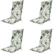 Madison -  Tuinstoelkussen Hoge Rug Grasse green - Ca. 123x50 cm - Set...