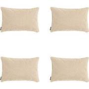 Madison -  Sierkussen Beige canvas eco+ - Ca. 30x50 cm - Set van 4