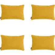 Madison -  Sierkussen Gold canvas eco+ - Ca. 30x50 cm - Set van 4