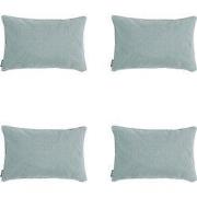 Madison -  Sierkussen Silver canvas eco+ - Ca. 30x50 cm - Set van 4