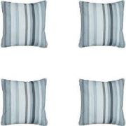 Madison -  Sierkussen Righe grey - Ca. 50x50 cm - Set van 4