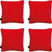 Madison -  Sierkussen Panama red - Ca. 45x45 cm - Set van 4