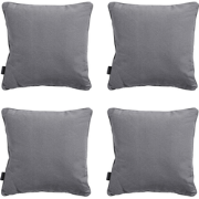 Madison -  Sierkussen Panama grey - Ca. 45x45 cm - Set van 4